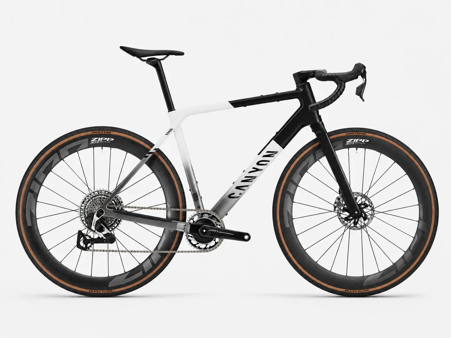 Canyon Grail CFR AXS – Ultra-Light Carbon Gravel Bike mit SRAM RED XPLR AXS (13-fach), Powermeter & Zipp 303 XPLR SW Carbon-Laufrädern