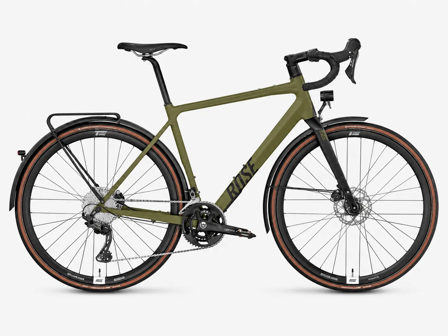 Rose Backroad AL EQ – Fully Equipped Aluminium Gravel Bike mit Shimano GRX 2x11, B+M Lichtanlage mit Nabendynamo & Gepäckträger