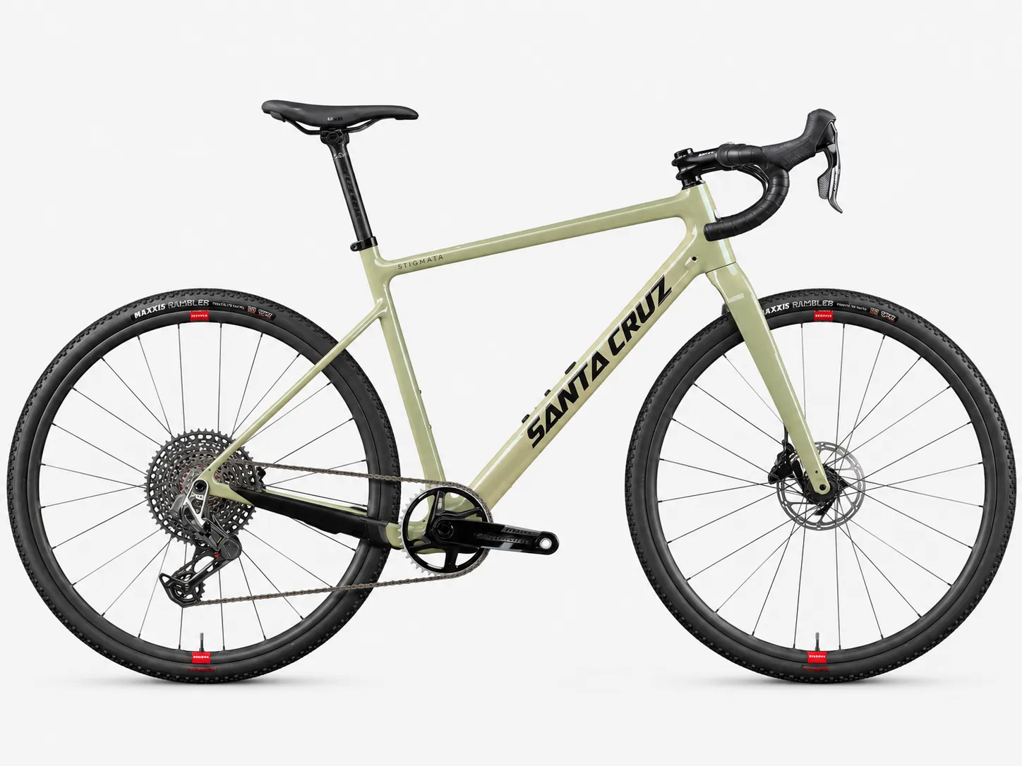 Santa Cruz Stigmata Force AXS RSV – High-End Carbon CC Gravel Bike mit Reserve 25|GR Carbon Laufrädern, SRAM X0 Eagle AXS T-Type & Easton EC70 Carbon-Sattelstütze