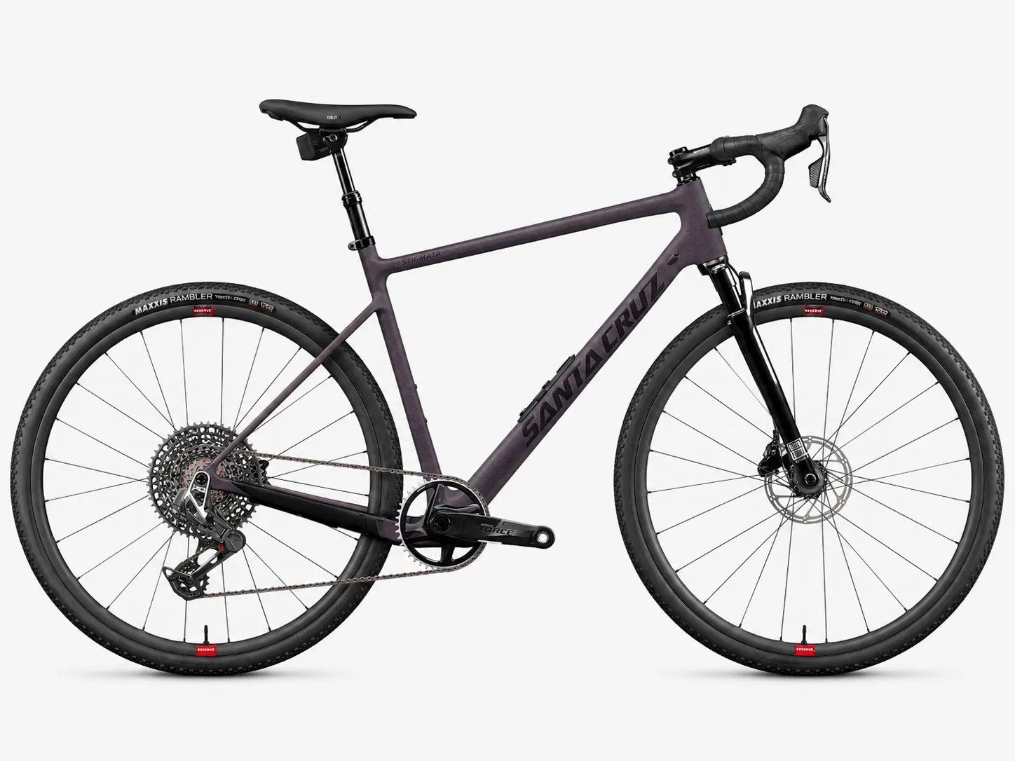 Santa Cruz Stigmata Force AXS Rudy RSV – Full-Spec Gravel Bike mit RockShox Rudy Ultimate XPLR, SRAM Reverb AXS Teleskopsattelstütze & Reserve 25|GR Carbon Laufrädern