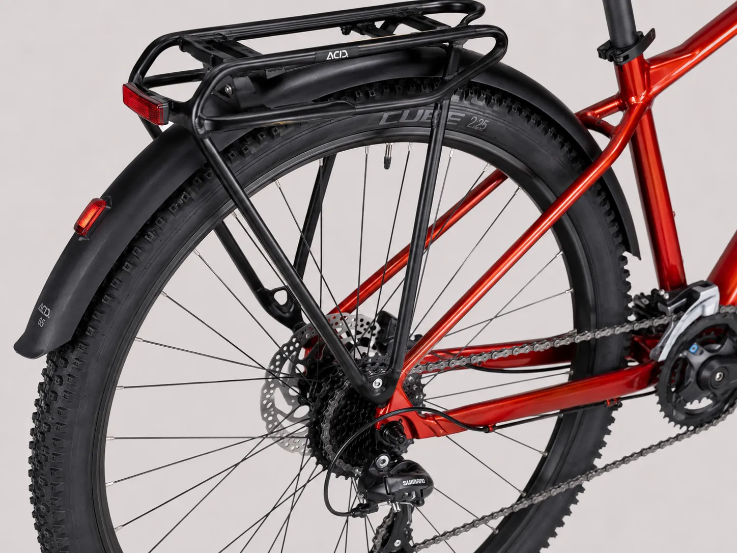 CUBE Aim ONE FE – Voll ausgestattetes Allround-MTB mit SR Suntour XCE 100mm, Shimano 2x8 Schaltung, Nabendynamo & Schutzblechen – Image 4