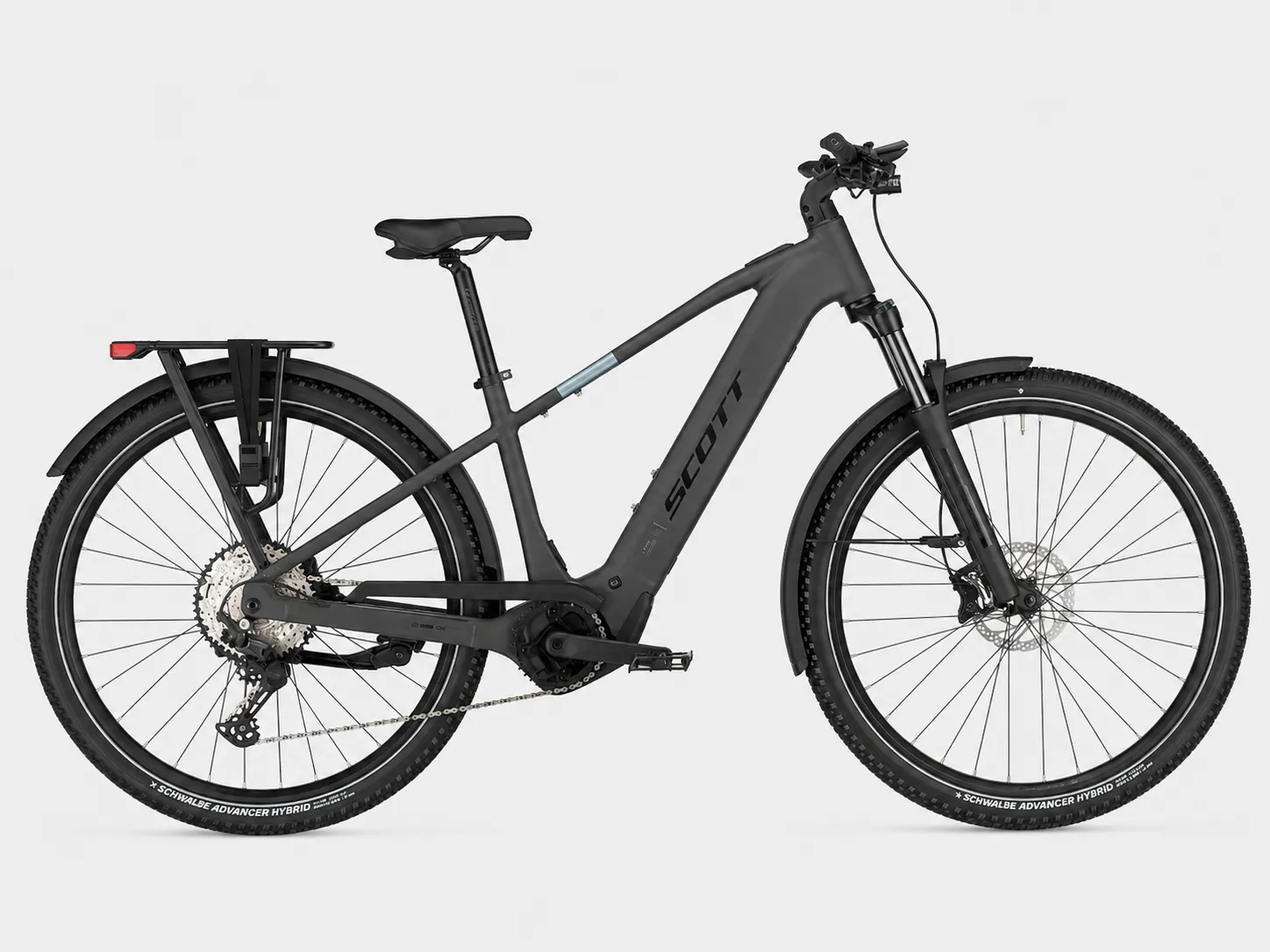 SCOTT Axis 20 – E-Trekkingbike mit Bosch Performance CX, 600Wh Akku, Shimano Deore 12V & Intuvia 100