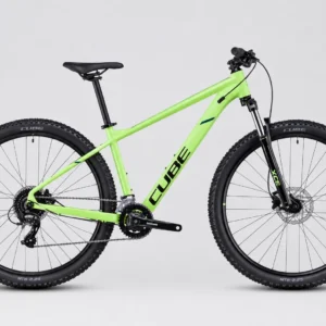CUBE Aim ONE – Erschwingliches Aluminium Hardtail MTB mit SR Suntour XCE 100mm, Shimano 2x8 Schaltung & Hydraulischen Clarks Clout Bremsen