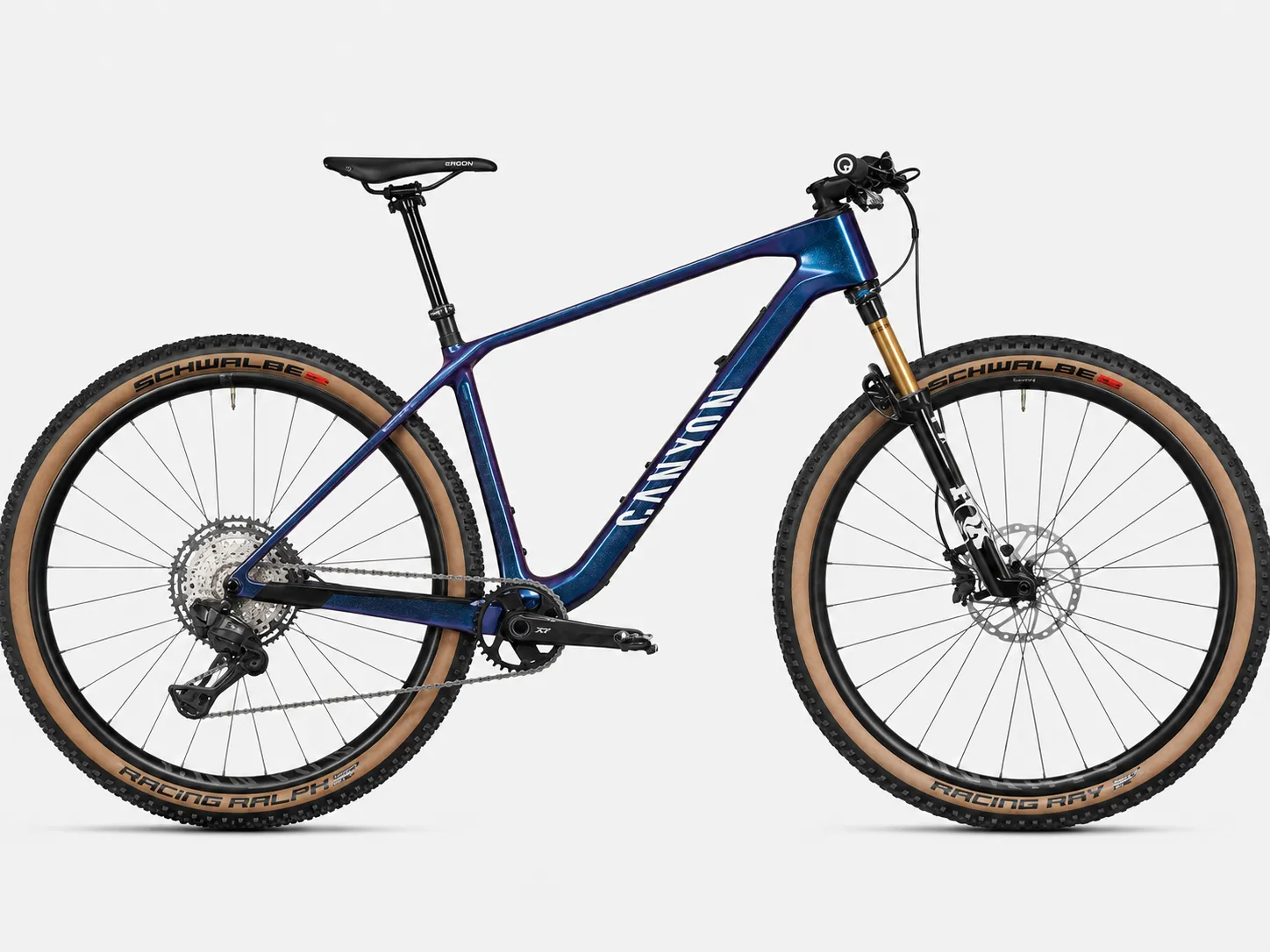 Canyon Exceed CF 9 – Premium Carbon XC Hardtail mit FOX 32 Step-Cast Factory, Shimano XT Di2 Elektrischer Schaltung & Canyon H21 Carbon Cockpit