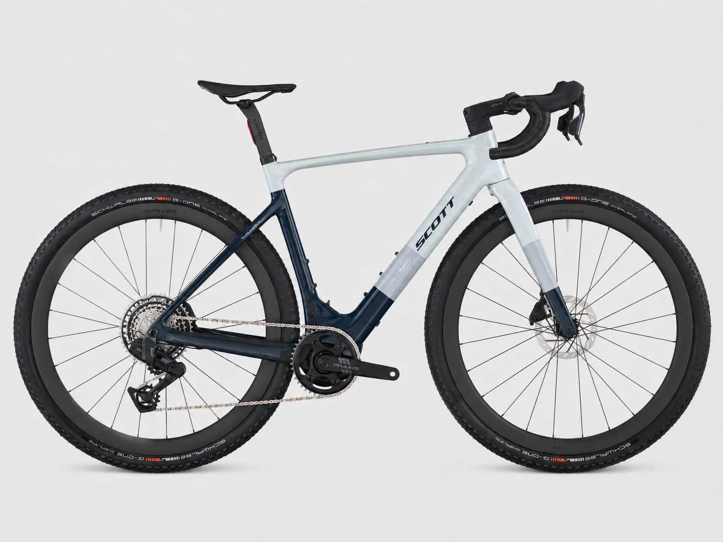 SCOTT Solace Gravel 20 – Premium Carbon E-Gravelbike mit TQ HPR60 (60Nm), SRAM RIVAL XPLR eTap AXS 13V & Syncros Carbon-Cockpit