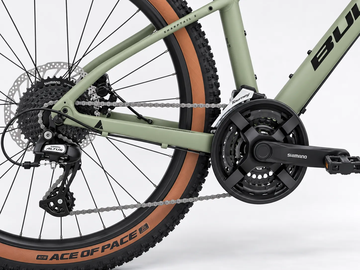 BULLS Sharptail 2 27,5" – Robustes Einstiegs-Hardtail MTB mit SR Suntour XCE-28 100mm, Shimano Altus/Tourney 24-Speed & Tektro mechanischen Disc Brakes – Bild 4