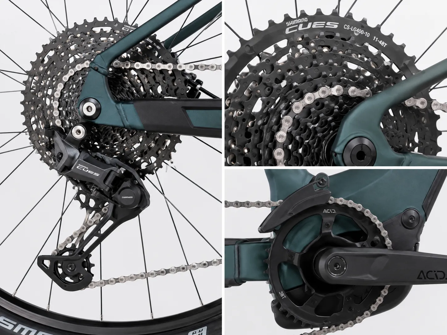 CUBE Reaction Hybrid ONE 800 Easy Entry – E-Hardtail MTB mit Bosch Performance Line CX (BDU38), PowerTube 800Wh, Shimano Cues 1x10 & SR Suntour XCM34 – Image 4