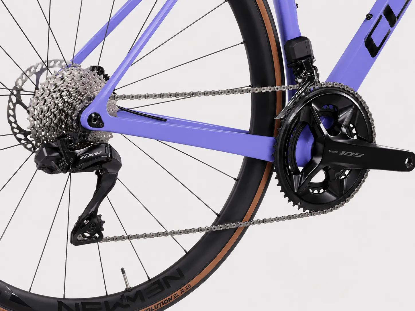 CUBE Attain C:62 SLX – High-End Carbon-Endurance-Rennrad mit Shimano 105 Di2 2x12, Newmen Carbon Cockpit & Newmen Evolution R.35 Laufrädern – Bild 4