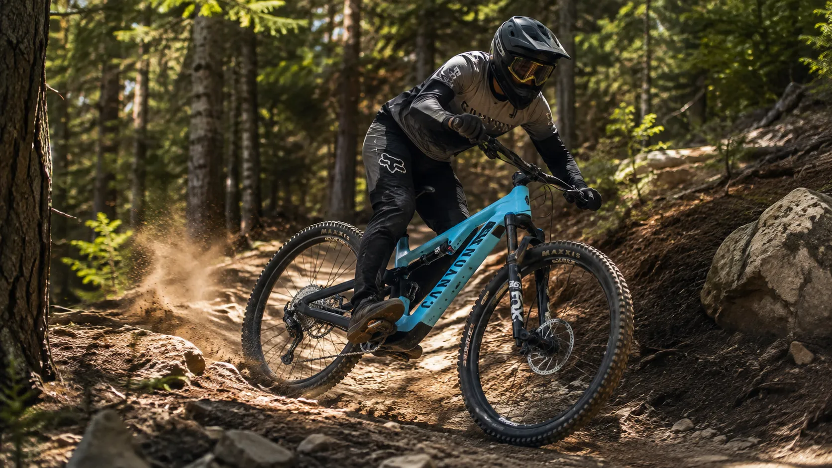 Canyon Spectral:ON CF 8 – E-MTB mit Karbonrahmen, Shimano EP801, Shimano Deore XT M8100 & Fox 36 Rhythm – Image 5