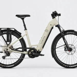 Canyon Pathlite:ON 8 SUV Step-Through – High-End E-Trekkingbike mit tiefem Einstieg, Bosch CX, Shimano Deore XT & Supernova Mini 2 Pro