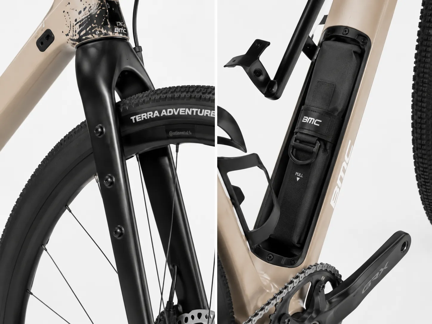 BMC URS TWO – Carbon Gravel Bike mit Gravel+ Geometrie, Shimano GRX 1x12 Transmission & Integrated Storage – Image 3