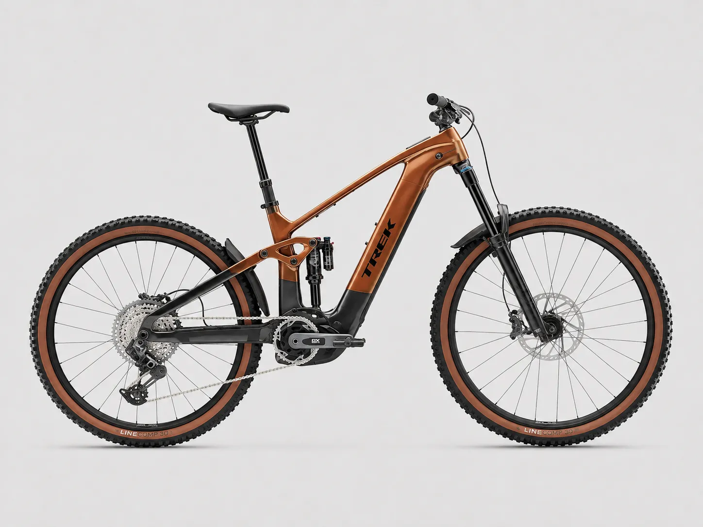 Trek Rail+ 9.8 GX AXS T-Type Gen 5 (2026) – Carbon E-Enduro mit OCLV Mountain Carbon, Bosch CX 800Wh, Fox Performance Elite 38 & SRAM GX Eagle AXS