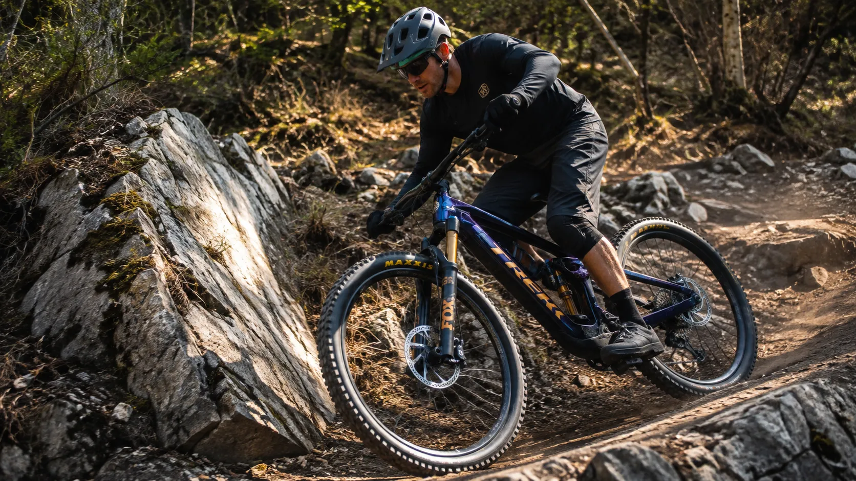 Trek Fuel+ MX 9.8 XT Gen 2 – Carbon Mullet Light-E-MTB mit OCLV Mountain Carbon, TQ-HPR60 580Wh, Fox Factory 36 Kashima & Shimano XT M8220 4-Piston – Image 5