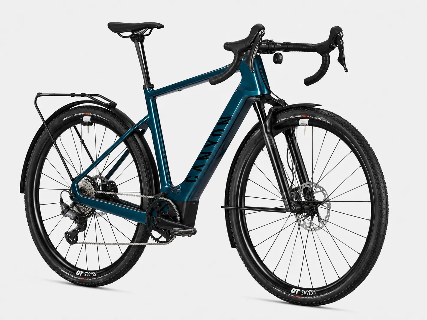 Canyon Grizl:ONfly CF Daily – E-Gravel Commuter Bike mit Karbonrahmen, Bosch SX, Shimano GRX 12s, Schutzblechen & Gepäckträger – Image 2