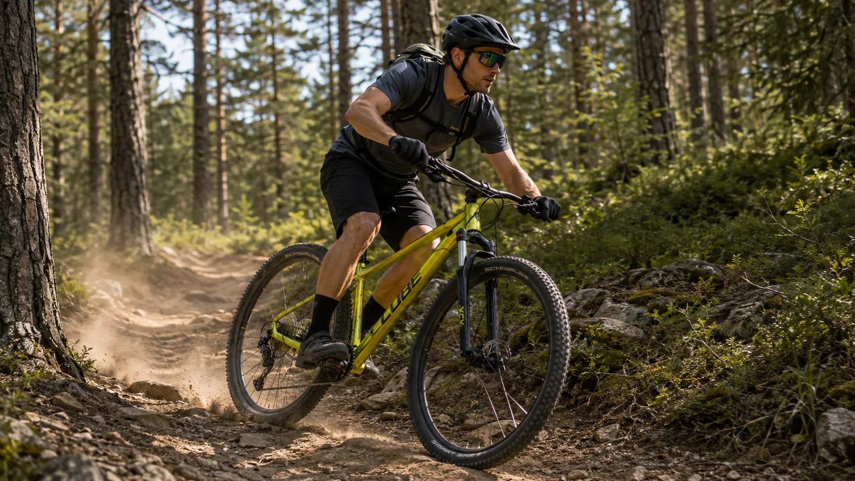 CUBE Aim SLX – Sportliches Aluminium Hardtail MTB mit SR Suntour XCM 100mm Remote Lockout, Shimano Cues 11-Speed & Schwalbe Smart Sam – Image 5