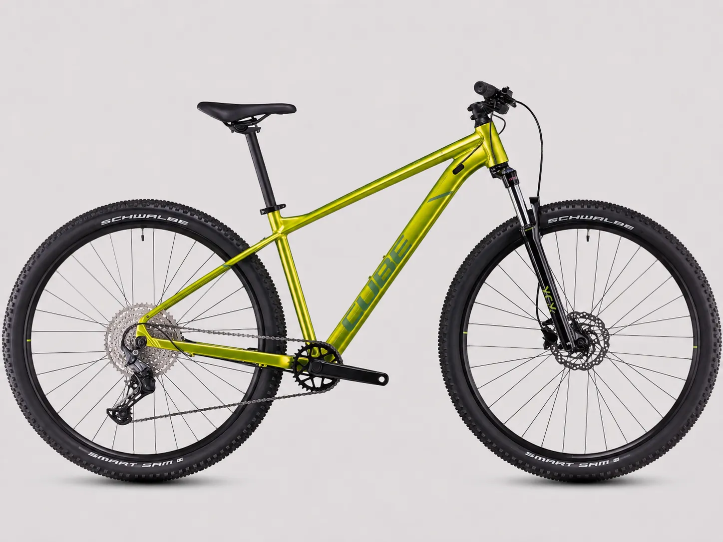 CUBE Aim SLX – Sportliches Aluminium Hardtail MTB mit SR Suntour XCM 100mm Remote Lockout, Shimano Cues 11-Speed & Schwalbe Smart Sam