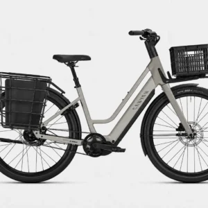 Canyon Citylite:ON step-through – Komfortables E-Citybike mit Tiefeinstieg, Karbongabel, Bosch Performance Line, Gates Riemenantrieb & Shimano Nexus 5s