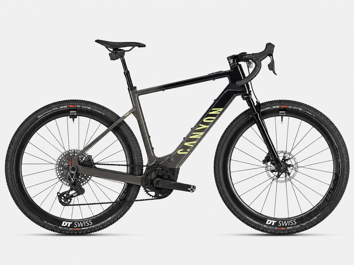 Canyon Grizl:ONfly CF Trail – High-End E-Gravel Bike mit Karbonrahmen, Bosch SX, SRAM X0 Eagle AXS Transmission & RockShox Reverb AXS XPLR