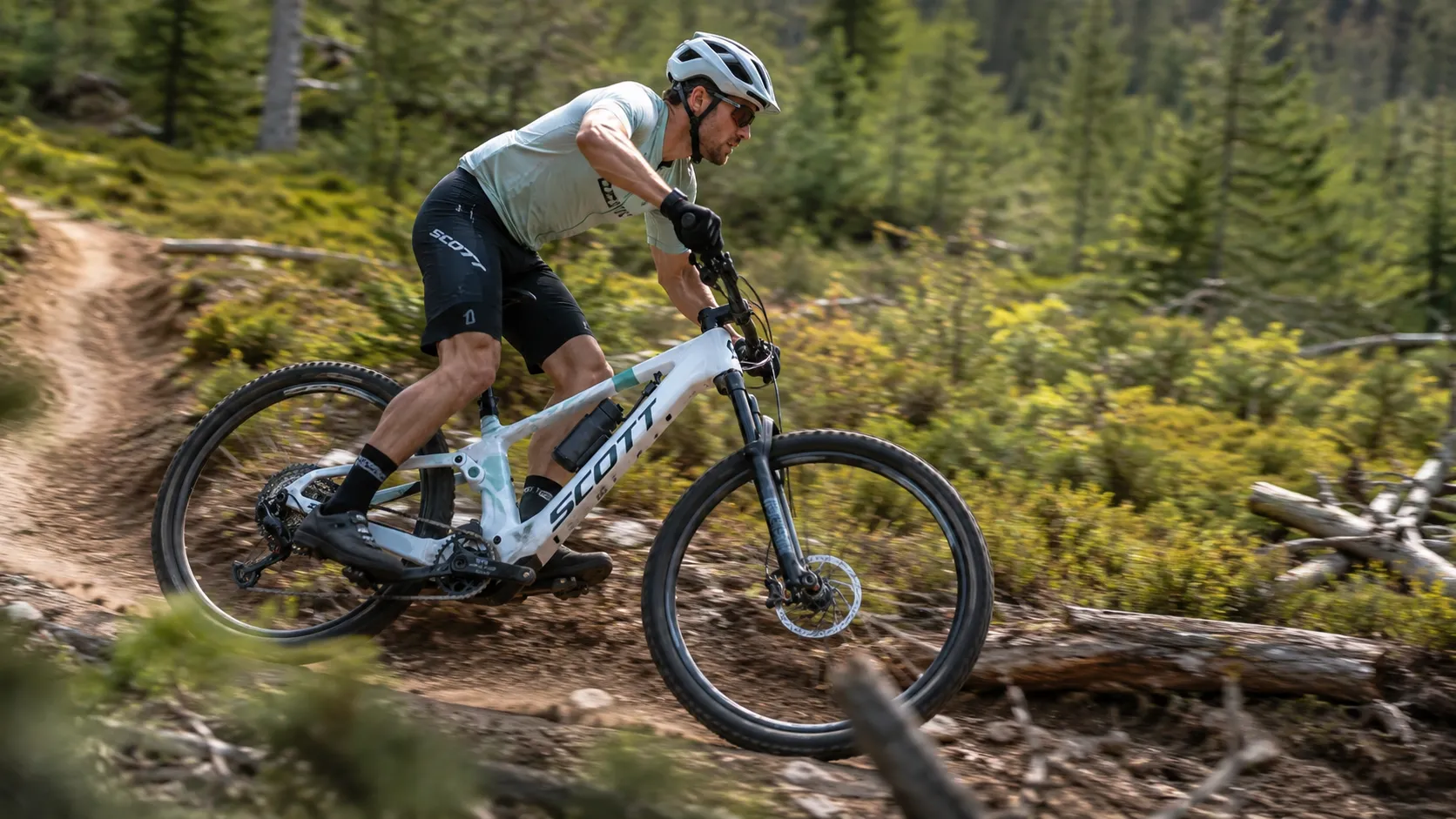 SCOTT Lumen eRIDE 920 – Light-E-MTB mit HMF Carbon Frame, TQ HPR60 360Wh, RockShox Recon Gold 140mm & SRAM Eagle 70 – Image 5