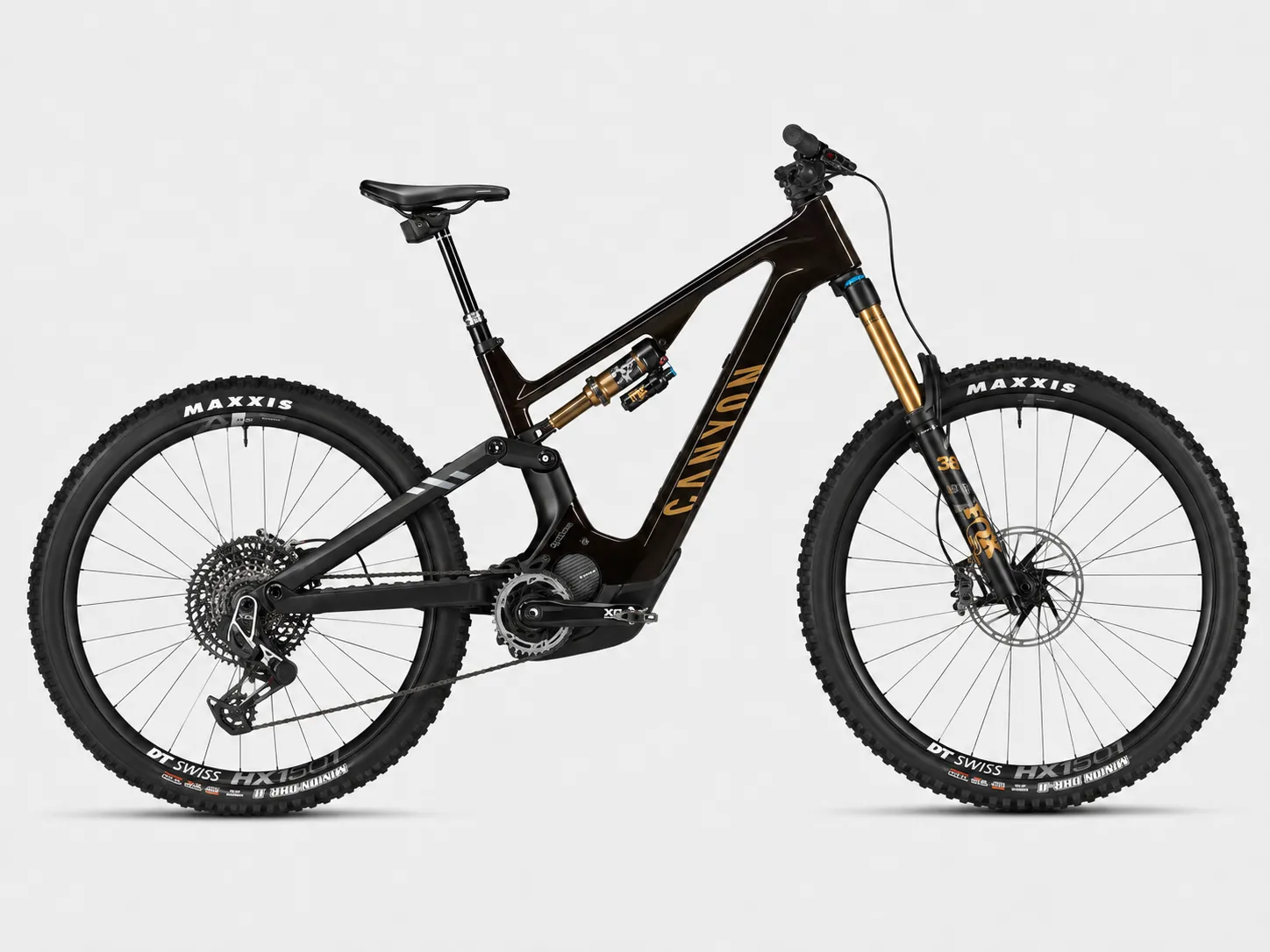 Canyon Spectral:ON CFR – High-End E-MTB mit CFR-Karbonrahmen, Shimano EP801, SRAM X0 Eagle AXS Transmission & Fox 38 Factory